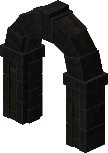 Dungeon Stone Gate - 01 (Open)
