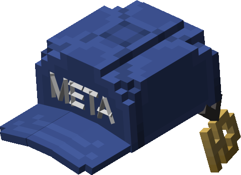 meta blue hat