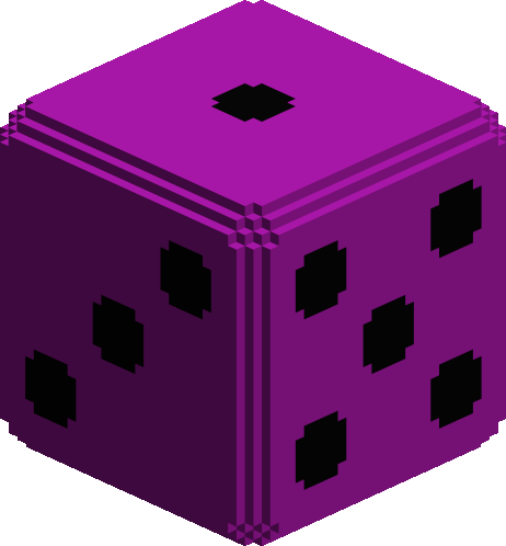 D6 Die - Pink