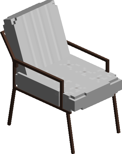 Comfy White Sitting Chair - Home Furniture