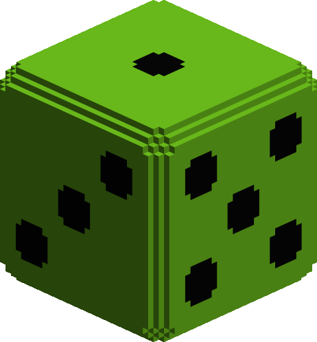 D6 Die - Lime