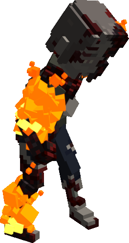 Walker on Fire - The Walking Dead