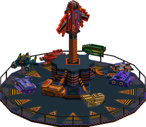 Moon Rocket Carousel