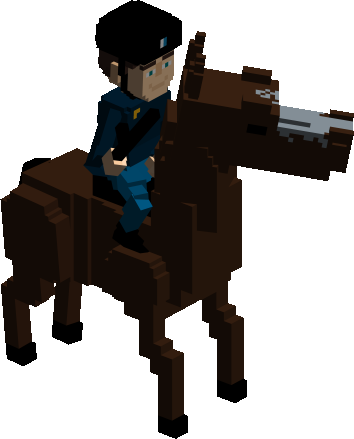 Police Man on Horse