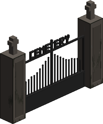Creepy Cemetery Gate
