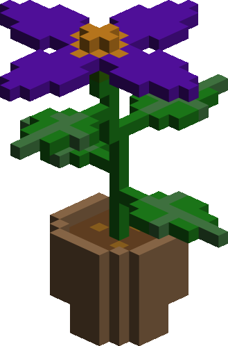 Purple Flower in a Pot