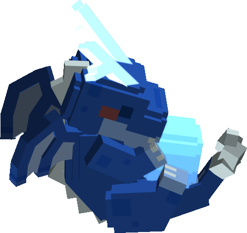 Blue mini dargon