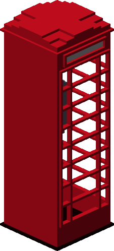 British telephone booth