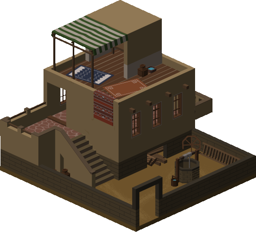 Desert House with Garden