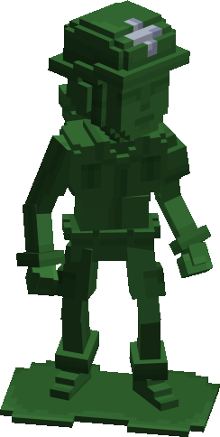 Green Plastic Soldier - Medic