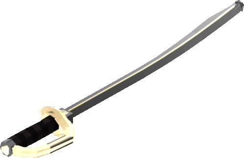 Shiny Gold Pirate Cutlass Sword - HODL Arcade Prize Pool