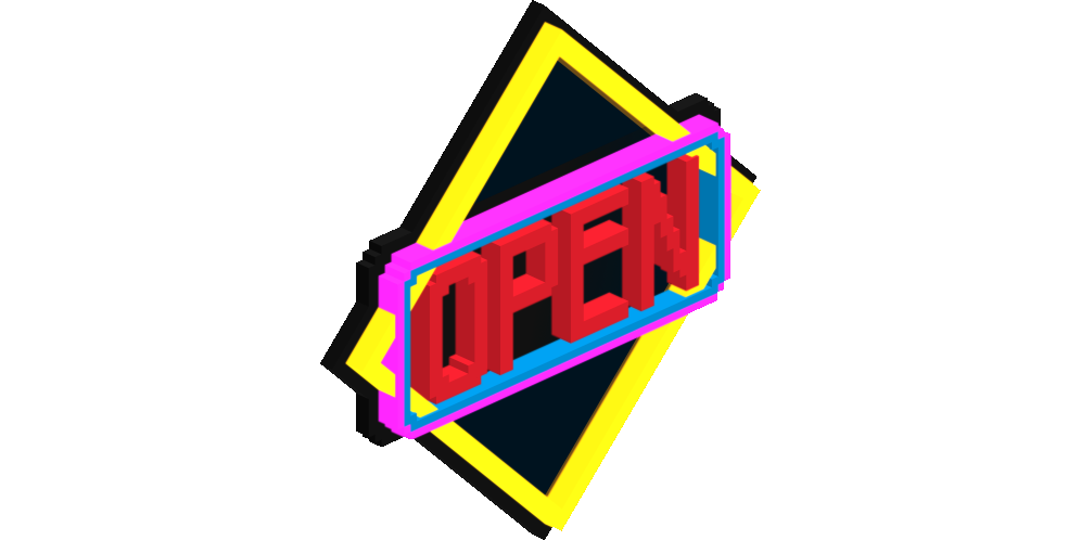The Sandbox - LAND Owner Open Neon Sign Reward S7