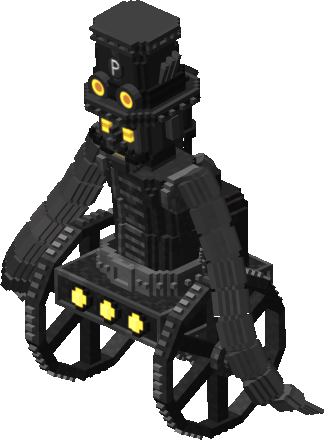 Silver Police Robot