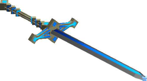 Blue Diamond Gold Sword - Left Hand - 001