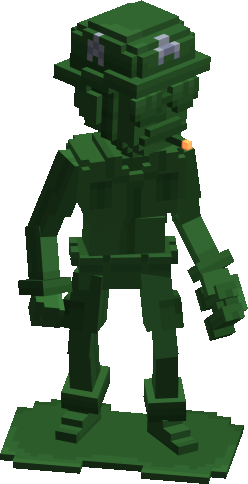 Green Plastic Soldier - Sergeant