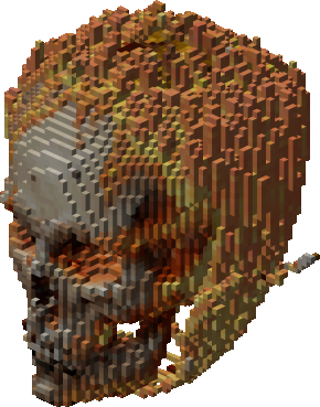 Skull on fire!