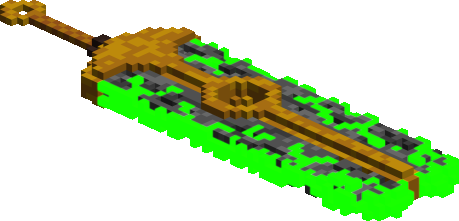 Gigantic Gold Stone Sword Weapon