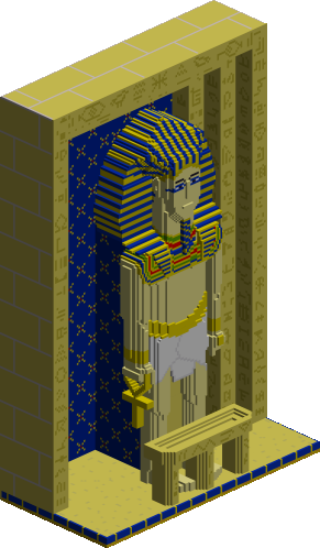 Pharaoh statue