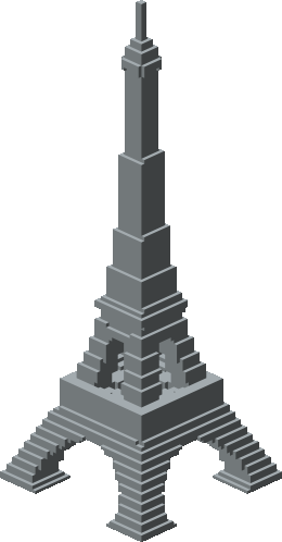 Sculpture of Eiffel Tower