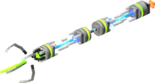 Zetan Probe Staff - Green and Blue - 003