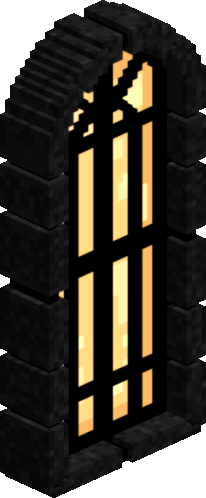 Black Half Round Window