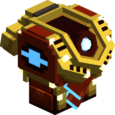 Crimson Gold Dragon Cyber Armor Chest