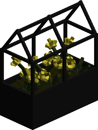 Small Yellow Flowers in Planter