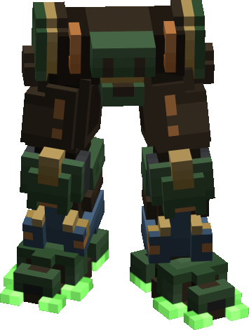 Mecha Gauntlet Aztec Leg Armor