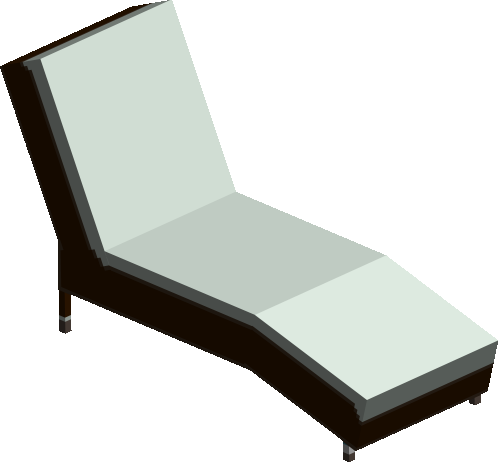Pool Lounge Chair - Brown
