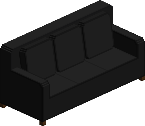 Modern Black Couch - Home Furniture