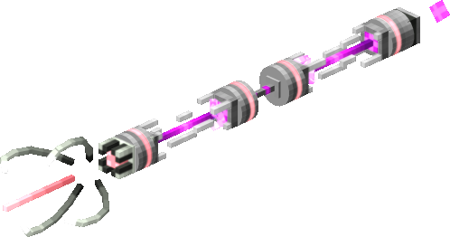 Zetan Probe Staff - Pink and Purple - 001