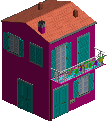 Riviera beach house - Fuchsia