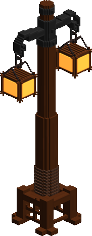 Historical lamp post
