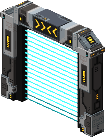 Sci Fi Laser Beam Door - CF Voxel Unleashed