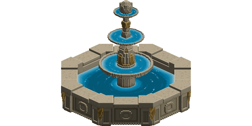 The Sandbox - White Stone Fountain