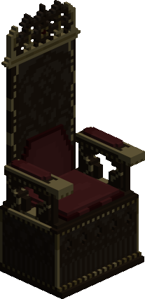 Throne Chair - Ornate Wood Medieval Furniture
