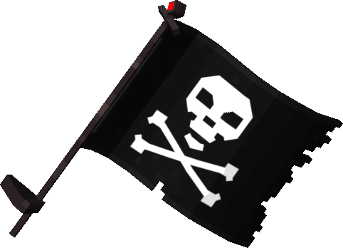 Battle Flag: PIRATE SKULL