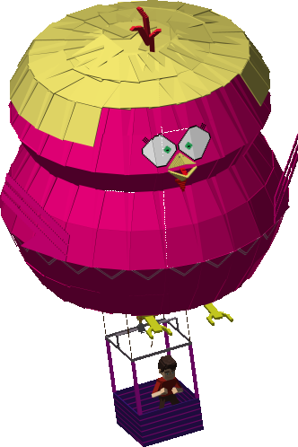Pink Chicken Balloon