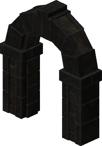 Dungeon Stone Gate - 01 (Open)