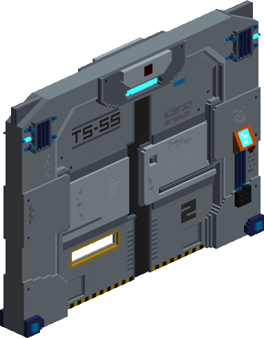 Alien Ship Double Door - Sci-Fi Kit