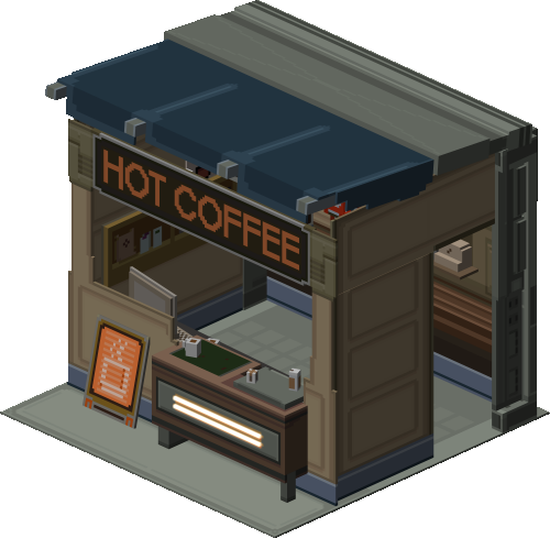 Hot Coffee Cafe Shop
