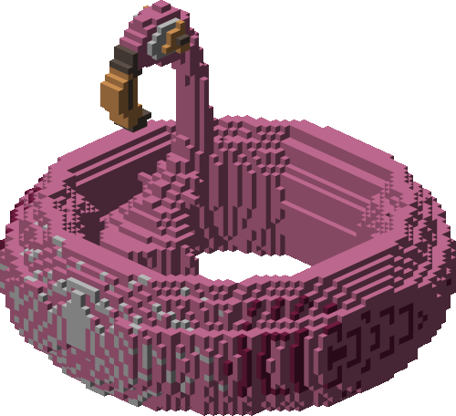 Floating Flamingo