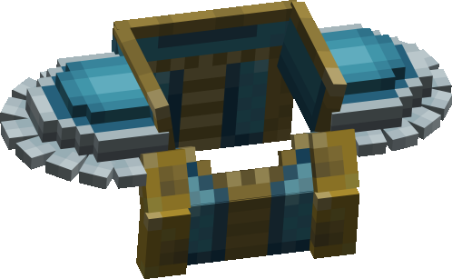 Blue Metal Shoulders