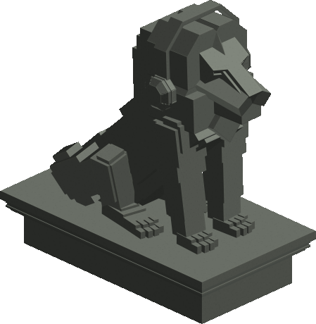 SAJAH Records Lion Statue