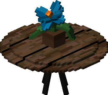 Small Table With Flower Pot