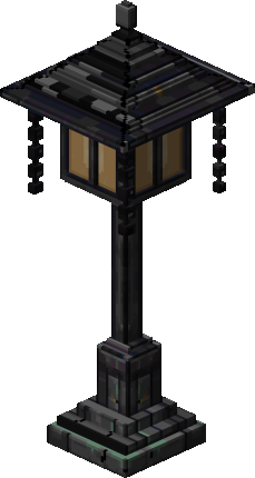 Ancient Gothic Street Lamp (Animated)