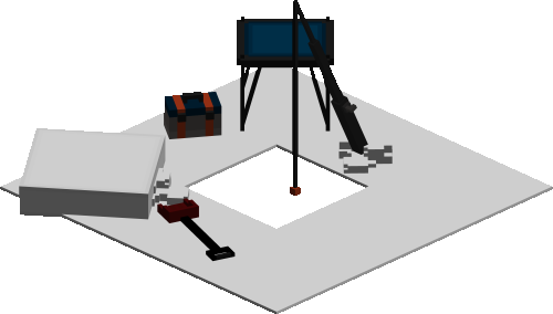 ice fishing setup