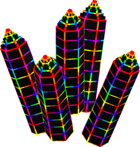 Neon Mesh Crystal